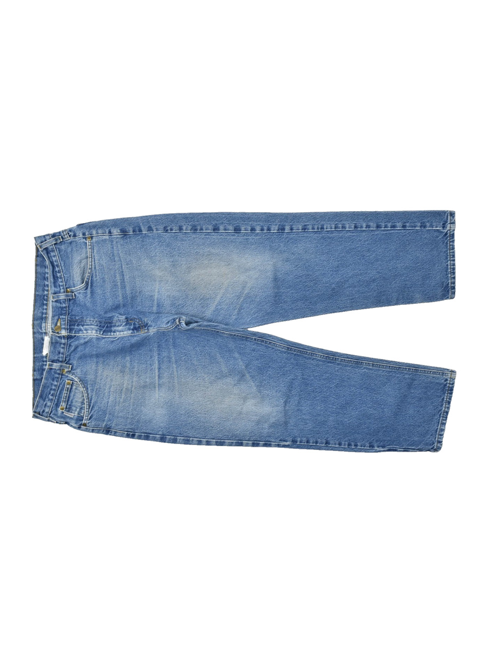Carhartt Relaxed Fit Straight Leg Blue Jeans Mens 38x30 B160 DST Medium Wash